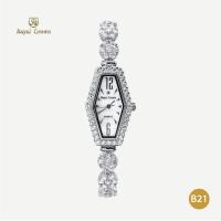 ราคา Royal Crown รุ่น 3810L นาฬิกาข้อมือผู้หญิงเล็กๆกันน้ำ ล้อมเพชร แบรนด์เนมแท้ Vayo Jewelry (21188042748)