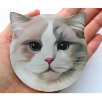 ราคา พร้อมส่ง ที่รองแก้วน้องแมว แผ่นหินรองแก้ว หินรองแก้ว ที่รองแก้ว จานรองแก้ว น้องแมว ทำความสะอาดง่าย (19324980230)