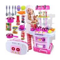 ราคา เก็บโค้ดลด10 ชุดครัวกระเป๋าลาก มาพร้อมอุปกรณ์ 43 ชิ้น ฟ้า ชมพู (13389909377)