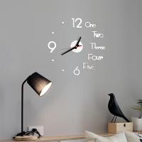 ราคา MINI Home 3D นาฬิกาติดผนังแบบมีกาวในตัวนาฬิกาควอตซ์แขวนผนัง DIY สติกเกอร์กระจกอะคริลิคสำหรับห้องนั่งเล่นตกแต่งบ้านแนวโมเดิร์นนาฬิกาแขวนเข็ม (11425443054)