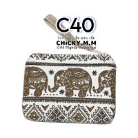 ราคา กระเป๋าลายช้าง กระเป๋าลายไทย Thai style bag กระเป๋าใส่เหรียญ กระเป๋าสตางค์ ของฝากต่างชาติ กระเป๋าช้าง (20189986452)