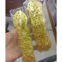 ราคา เข็มขัด B225 งานทองไมครอน แบบโบราณสีทอง แบบตีลายไทย แบบตีลายไทย งานสวย ใส่ออกงาน หรืเข็มขัดสมัยโบราณสวย ทอง เงิน นาค (10159635680)