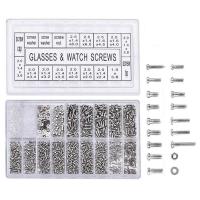 ราคา 1000Pcs Stainless Steel Eyeglasses Watch Repair Screw Replacement Kit Set Tiny Screws Nut Assortment Repair Tool Kit Set (20479444967)