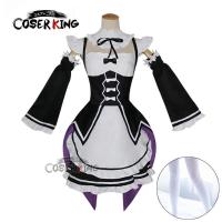 ราคา LXYH COSER KING Rem Ram แม่บ้าน Life in a Different World from Zero Re Zero kara Hajimeru Isekai Seikatsu Maid เครื่องแต่งกายคอสเพลย์ การ์ตูนอะนิเมะ (7657725533)