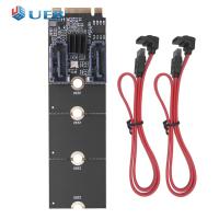 ราคา NGFF M2อะแดปเตอร์ SATA3 0 NVME ไปยังไรเซอร์การ์ด6Gbps ตัวแปลงคีย์ M M 2 PCIE NVME เป็น SATA แบบคู่3 0การ์ดขยาย PCIE 3 0 (20861685810)