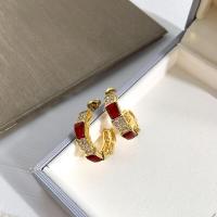 ราคา ต่างหูเม็ดกลมต่างหูเพชรมรกตสีเขียวตลับสีขาวสีแดงสีดำเทศกาลงูย้อนยุคแนวแฟชั่น (18820853159)