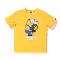 ราคา เสื้อยืดลําลอง ผ้าฝ้าย แขนสั้น คอกลม พิมพ์ลายการ์ตูนลิง มินเนี่ยน Bape Head ทรงหลวม สําหรับเด็ก และคู่รัก (20497394079)
