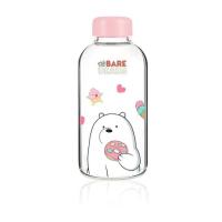ราคา MINISO ขวดแก้วทรงสูง ปากแคบพร้อมฝาปิด We Bare Bears Collection 5 0 600mL (21306860568)