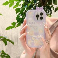 ราคา เคส สําหรับ iPhone 11 13 14 12 Pro Max 7 8 SE Plus XR X XS 6 เคสไอโฟน สีม่วง เคสโทรศัพท์มือถือ รัก เคสโทรศัพท์ น่ารัก Case (20450352333)