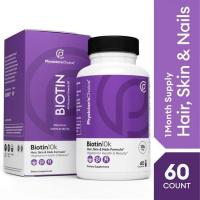 ราคา วิตามินบำรุงเล็บผม Physicians Choice Biotin for Hair Skin Nails Capsules 10000mcg 60ct (19759020230)