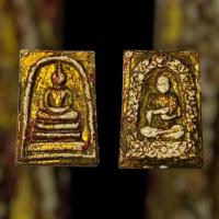 ราคา พระสมเด็จพิมพ์ประธาน หลังสมเด็จพุฒาจารย์โตลงรักปิดทองเนื้อผง (15825991704)