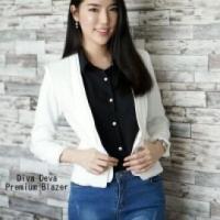 ราคา เสื้อสูททำงานผู้หญิงไม่มีปกตัวสั้นสีขาว สีดำ 5141 (19296071072)