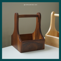 ราคา กระเช้าไม้ สไตล์มินิมอล งานไม้มินิมอล กระเช้าไม้ยาง กระเช้าไม้ฉำฉา ที่ใส่ขวดซอส (18864726246)