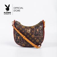 ราคา Playboy กระเป๋าผู้หญิง รุ่น ST B241PB550 ดีไซน์ลายวงกลมทรงโค้งสกรีนลาย มี 2 สี สีน้ำตาลและสีครีม (21337958067)