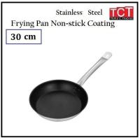 ราคา กระทะเทฟล่อนสแตนเลส กระทะสแตนเลส เกรด 304 อย่างดี ใช้ได้กับเตาทุกชนิด NONSTICK PAN ขนาด 202224262830cm Stainless Frying Pans (5019756809)