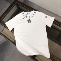 ราคา High quality mens and womens Moncl new fashion casual neckline logo print mengkou large short sleeved T shirt collar label tag XS 3XL (19770683940)