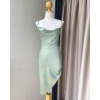ราคา Layla dress เดรสซาตินปลายเฉียงดีเทลเชือกไขว้หลัง เดรสปาร์ตี้ (19088308405)