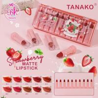 ราคา TANAKO ลิป เซตลิปสติก สตรอเบอร์รี่ 10 สี ลิปสติก ลิปแมทต์ ลิปแมท ลิปเนื้อแมทต์ สีสวย กันน้ำติดทนนาน (16219859507)