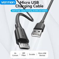 ราคา Vention Micro USB Cable Charger USB Android Data Cable Fast Charging USB To Micro USB Cord For Xiaomi Redmi Note 5 Pro โทรศัพท์มือถือ Android Huawei Samsung Nokia Motorola USB Micro B Wire (1664453253