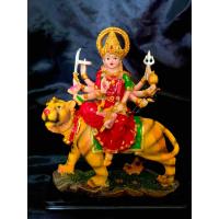 ราคา องค์พระแม่อุมาทรงเสือ พระแม่อุมาเทวี 8 กรนั่งเสือ พระแม่อุมา พระแม่อุมาขี่เสือ เนื้อไฟเบอผสมเรซิ่น ทำพิธีแล้ว ขนาดสูง 19 cm (10451822121)