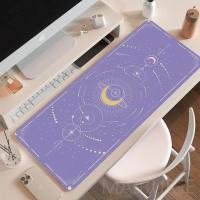 ราคา Kawaii Moon Star Mouse Pad Extra Girly อุปกรณ์เสริม Playmats น่ารักพรม Lapto Gamer สีม่วงสีชมพู Magic แป้นพิมพ์ขนาดใหญ่ MouseMat (21170677168)