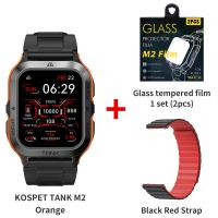 ราคา 2023 Original KOSPET TANK M2 5ATM IP69 100M waterproof Smart Watch Sport Fitness Tracker Men Women Health care Smartwatches Bluetooth Calling 24hours Sleep monitoring (17355045498)