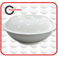 ราคา โถข้าว เมลามีน สีขาว 9 นิ้ว 10 นิ้ว หม้อข้าว โถข้าวหร้อมฝา โถข้าวคลาสสิค 18409 18410 ร้านจานป้ายแดง (10175663098)