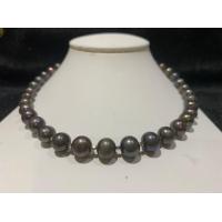 ราคา NB010 สร้อยคอมุกแท้เปโรลา ศูนย์หัตถกรรมไข่มุกกระบี่ สีดำอมน้ำตาล ช็อกโกแลต คั่นเม็ดเงินแท้ชุบทองคำขาว ยาว 18 ขนาด 9 5 10 มิล (10104751630)