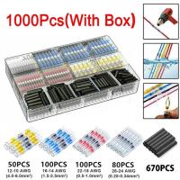 ราคา 50 1000ชิ้นบัดกรีซีลขั้วต่อสายไฟความร้อนหดได้กันน้ำตัวเชื่อมต่อบัดกรีชุดหัวแร้งรถยนต์หุ้มฉนวนทางทะเล (21170523173)