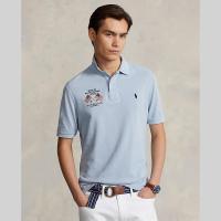 ราคา Sale Polo Ralph Lauren เสื้อโปโลผู้ชาย Polo Classic Fit Flag Embroidered Polo Shirt รุ่น MNPOKNI1N822487 สีฟ้า (20757977413)