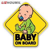 ราคา LIZHOUMIL Car Decals Baby On Board Baby in Car Window Bumper Sticker Vinyl Decal Cute Sign (20759880064)