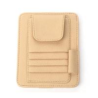 ราคา GTIOATO ที่เก็บของในรถ หนัง PU ที่บังแดดรถยนต์ สากล ที่ใส่เก็บบิล ปากกา นามบัตร กล่องแว่นกันแดด ของแต่งรถยนต์ (12090563248)