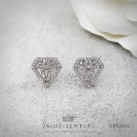 ราคา Value Jewelry ER0925 กว้าง1 2cmยาว1 2cm เครื่องประดับเพชรCZ เกรดพรีเมี่ยม หนีบ ห่วง ระย้า คริสตัล เพชร สร้อยข้อมือ สร้อยคอ แหวน (905618746)