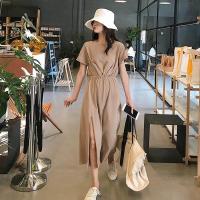 ราคา Molisa แขนสั้นเดรสกระโปรง ชุดเดรสผู้หญิง ชุดเดรสยาว ชุดงานป้ายสวยๆ ใส่เดินทางแฟชั่น 2023 ใหม่ MI2304275 (18834069529)