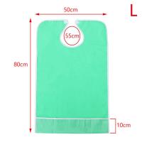 ราคา juyouxun7i Adult Bib Protector bibs อาหารกันน้ำกินเสื้อผ้าผ้ากันเปื้อนซ้ำได้ (19469622847)