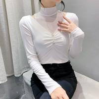 ราคา YIMEI เสื้อยืดผู้หญิงผ้าคอตตอนเปิดไหล่เสื้อยืดแขนยาวฟิตเนสแฟชั่นเสื้อแขนยาวสีดำใหม่สำหรับฤดูใบไม้ร่วง ฤดูหนาว2023 (20311302440)