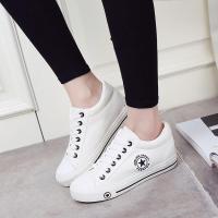 ราคา ผู้หญิง รองเท้าแฟชั่น สไตล์เกาหลี รองเท้าเพิ่มความสูง สำหรับผู้หญิง เสริมส้นสูง รองเท้าผ้าใบสีขาว ผ้าใบพื้นนิ่ม พร้อมส่งจากกทม รับชำระปลายทง (7542604461)