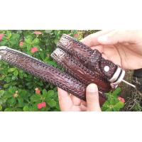 ราคา Nice Croc Brown Belt ของสวยๆของแท้สีนำตาลเม็ดมะขาม เข็มขัดหนังจระเข้ ถักขอบตลอดเส้น (18730806884)