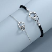 ราคา กำไลข้อมือคู่รักแหวนคู่กำไลถักมือที่เชื่อมต่อกันสำหรับชายและหญิง Qixi 520ของขวัญคนรักใหม่ (19711176433)