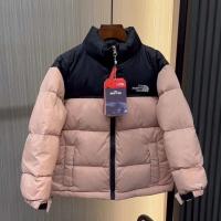 ราคา The North Face same style 1996 boys and girls thickened down jacket 700 embroidered color block childrens short down jacket white duck down (20569195649)