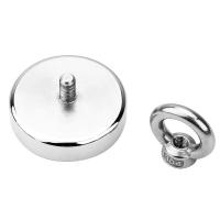 ราคา 50x10mm 20x5mm Super Strong Magnet Fishing Powerful Magnetic Search Magnet Aimant Puissant Neodymium Magnets Salvage Fishing Hook Magnets (19817478699)