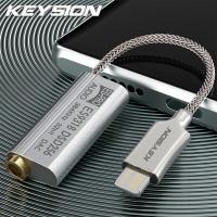 ราคา KEYSION ตัวถอดรหัส USB เครื่องขยายเสียง DAC หูฟัง Hi Fi สำหรับ iPhone 15 Pro Max 32bit อะแดปเตอร์เสียง3 5มม DSD256 ES9318 384KHz (20921686419)