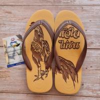 ราคา รองเท้าแกะลาย ลายไก่ชน ช้างดาวแกะลายไก่ชน พร้อมส่ง รองเท้าแกะลาย ช้างดาวแท้ แกะสลัก (21139744363)