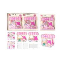 ราคา Sanrio ชุดประกอบที่วางปากกา Kuromi ที่ใส่ปากกาสำหรับวางบนโต๊ะทำงานที่วางปากกาประกอบ DIY กล่องเก็บของอะคริลิก Hello Kitty (18614065291)