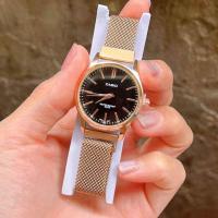 ราคา ลดจัดหนัก สินค้าราคาถูก นาฬิกาผู้หญิงCasio นาฬิกาข้อมือแฟชั่น สีดำ สีพิงค์ สายแม่เหล็ก ปรับสายได้เองใส่ง่ายไม่ต้องตัดสาย (19715633518)