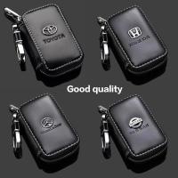 ราคา กระเป๋าพวงกุญแจกุญแจหนังรถยนต์เคสฝาครอบกุญแจกุญแจสำหรับ Toyota Honda Nissan BMW BENZ Mazda (17365298951)
