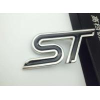 ราคา 1pcs Metal Styling Red Blue Black white ST Chrome Car Emblem Badge Auto Decal 3D Sticker Emblem for Ford Focus ST Mondeo (16464605324)