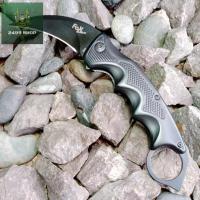 ราคา Carumbit FOX No B63 มีดพับ ใบดำ ด้ามดำ ใบ 3 5 นิ้ว ด้าม Stainless Steel ทำสีดำ ระบบล็อค Liner Lock ใบชุบสีดำกันสนิม ด้ามจับทำร่องนิ้ว มีดพับเดินป่า ทำครัว (12589736022)