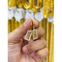 ราคา ต่างหู ทอง ทองหุ้ม cz 100 ทองไมครอนแท้100 ไม่ลอกไม่ดำ ต่างหูทองทองหุ้ม (18424625713)