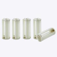 ราคา Flashlight Cylindrical 3 x AAA Battery Plastic Holder Box 5Pcs (21020686626)